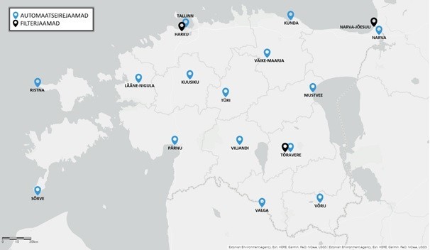 Automaatseire- ja filterjaamad Eestis